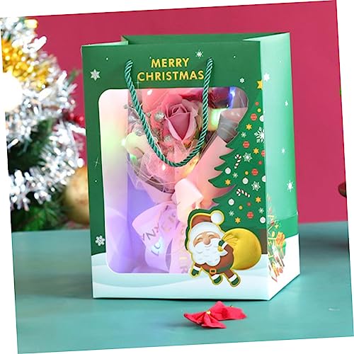 Abaodam 2 Unidades sacola de natal saco reutilizável saco de doces bolsa de mão presentes o presente