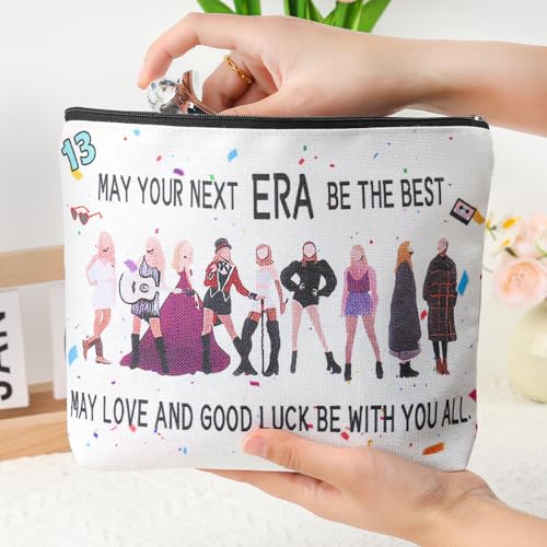 Singers Merch Makeup Bag, Music Loves Gifts Set Including 1 Makeup Bag, 1 Bracelets 1 Card 50Pcs Stickers, 8 Temporary Tattoos, Best Gifts for Girls Women and Music Fans4