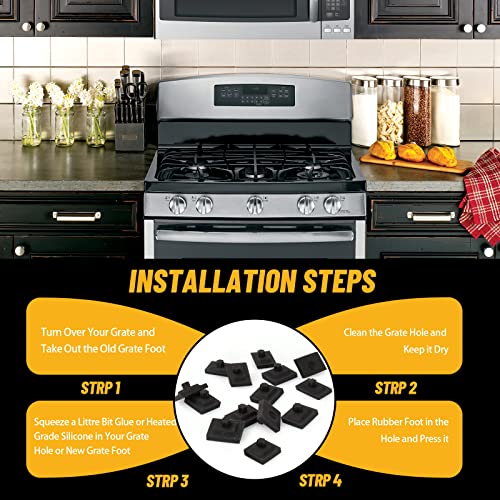 826885 Stove Grate Rubber Feet Replacement for Wolf CG Series Gas