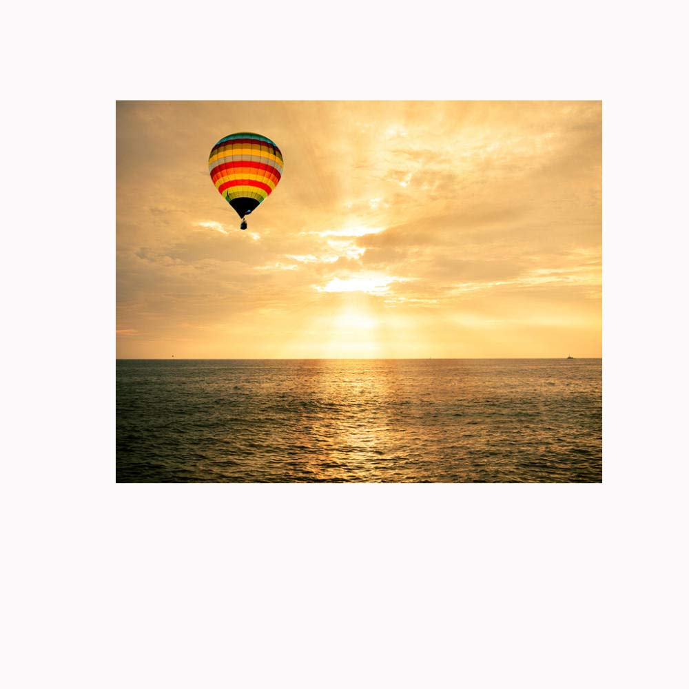 Fotomurales Autoadhesivo globo aerostático 200x140cm Decoración de Pared decorativos Murales moderna de Papel Pintado Sala Living Oficina Dormitorio