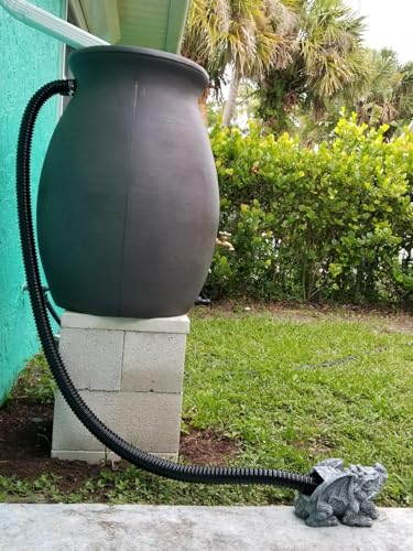 Image of Pond Tubing ID 3 /4 inch x 10ft Black Corrugated Flexible Pump Hose | Reinforced Water Suction Drain Tube Pipe for Waterfall Pond Filter Fountain Garden, Non-toxic Kinkproof