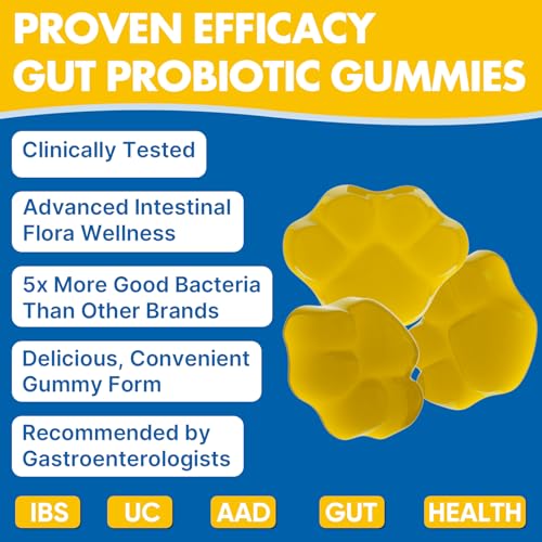 Image of Gut Health & Probiotic Gummies, 112.5 Billion CFU, Sugar Free - 60 Counts | Probiotics Gummies - 8 Strain + Prebiotics + Herbs, for Digestive, Immune, Diarrhea & Bloating, Gut Health for Women & Men
