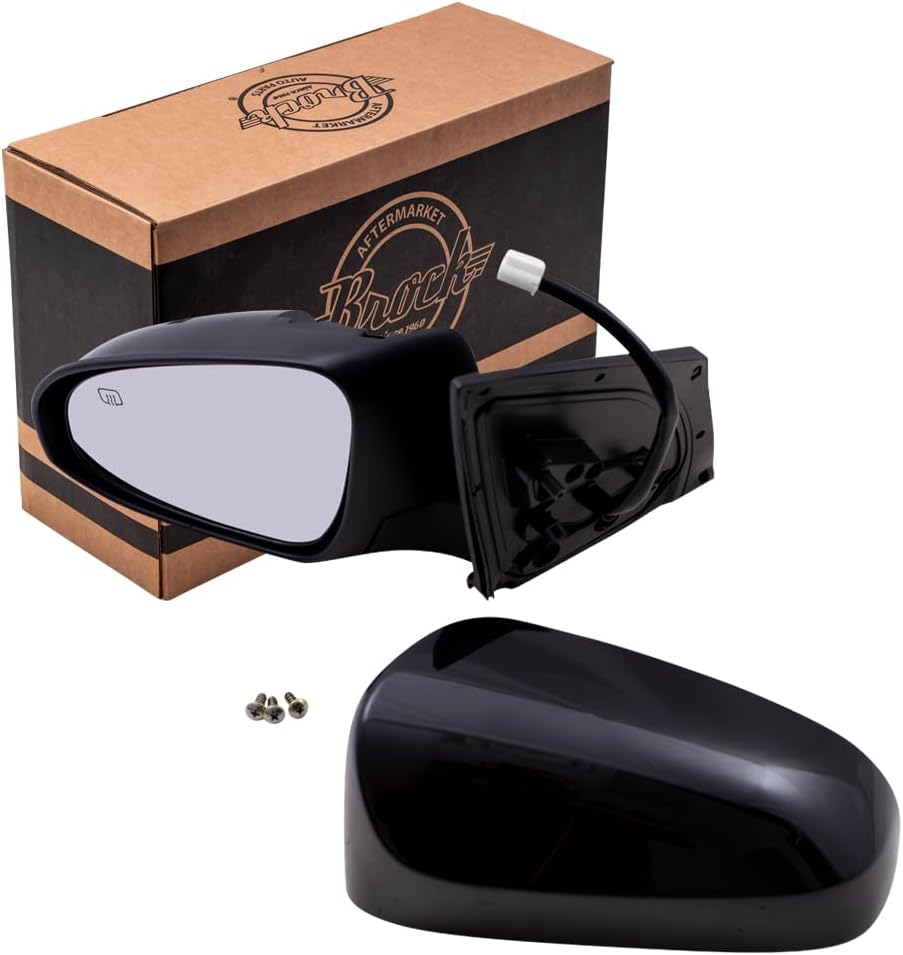 Brock Replacement Drivers Power Side View Mirror Heated Compatible with 2014-2017 Corolla 87940-02F30-C0