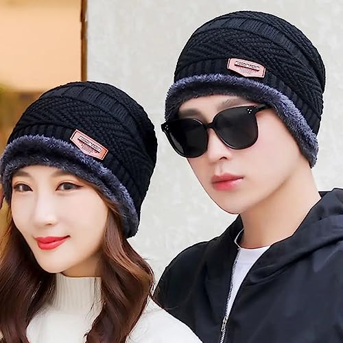 Touca De Lã Forrada Masculino Adulto Toca Gorro Toucas Frio (Azul)