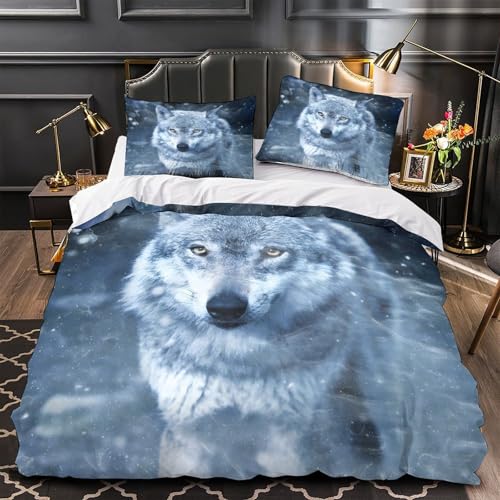 Parure de lit chiot Yorkshire 260x220cm en microfibre ultra résistante effet 3D - 2