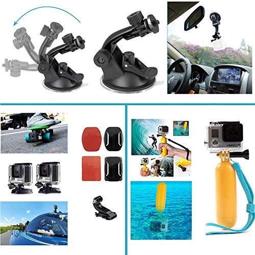 YEHOLDING 13 en 1 Accesorios para Gopro, Kit Accesorios para Action CAM Compatible con GoPro Hero 11 10 9 8 MAX 7 6 5 4 Black SJ4000 y Otras cámaras Deportivas