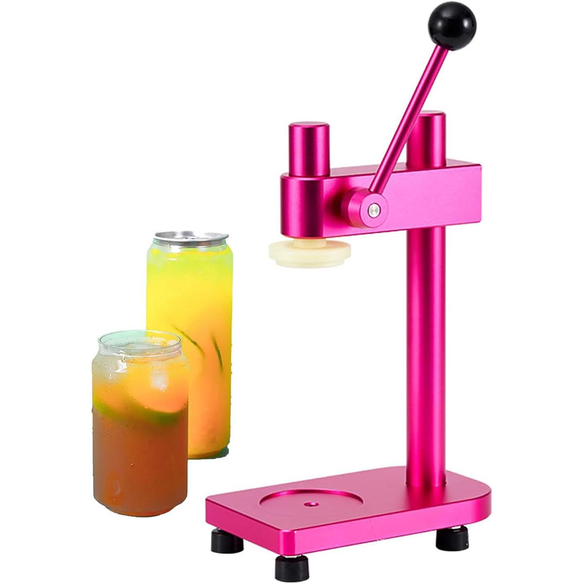 Sigillatrice manuale per lattine, macchina sottovuoto per birra, succhi, caffè e soda, 20 lattine/min, adatta a contenitori di diametro 55 mm con altezza inferiore a 17 cm