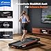 MERACH Walking Pad, Laufband Für Zuhause mit 12% Automatischer Steigung, Max 180KG, 3.5PS Leiser Motor, Laufband Schreibtisch für den Heim- und Bürogebrauch, Geräuscharme Laufbänder, Fernbedienung