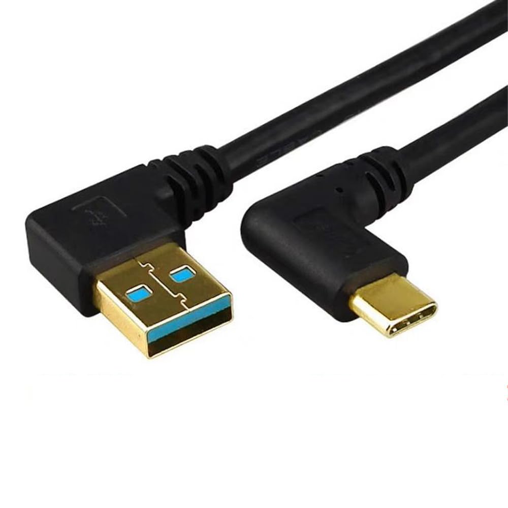 Amazon.co.jp: USB Type C 3.2 L字90度方向変換0.25 m USB-Aオス