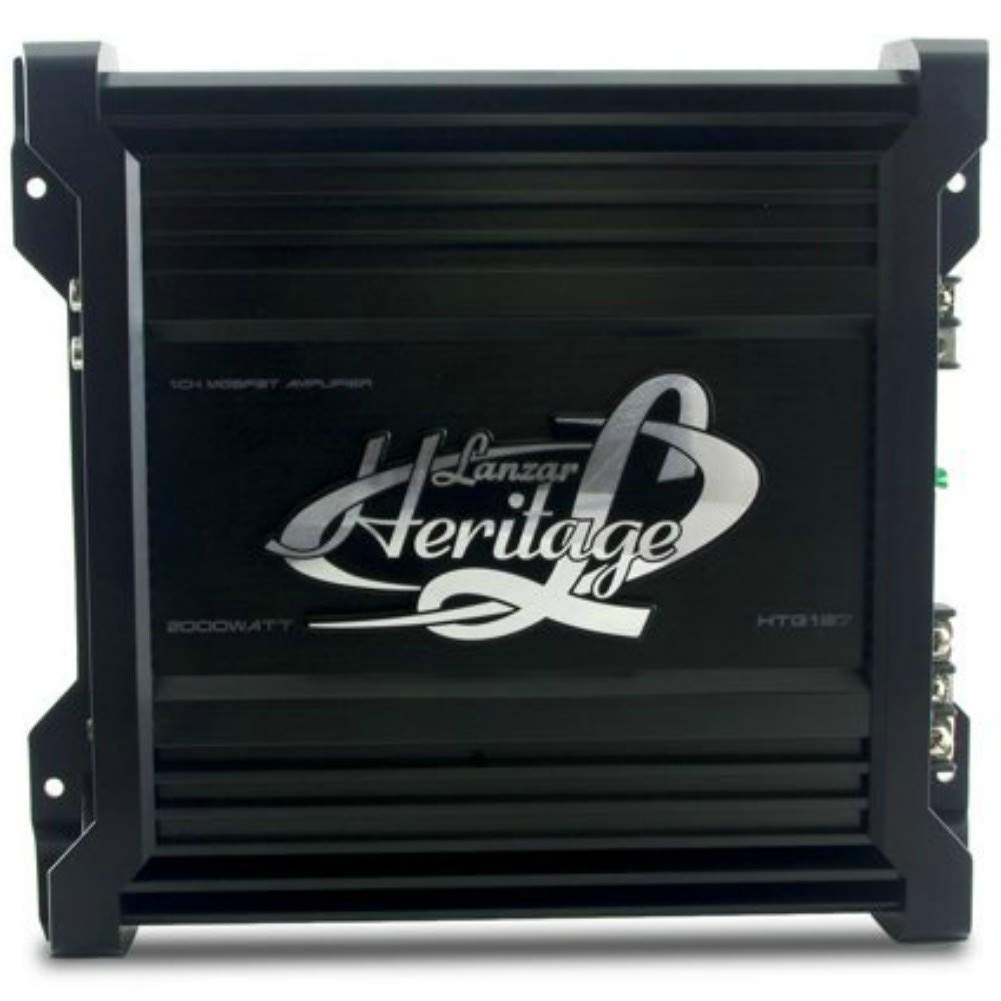 1 LANZAR HTG137 HTG 137 Amplificador 1 Canal monoaural de 700 vatios rms a 2 ohmios y 2000 vatios como máximo Ideal para subwoofer Coche, 1 Pieza