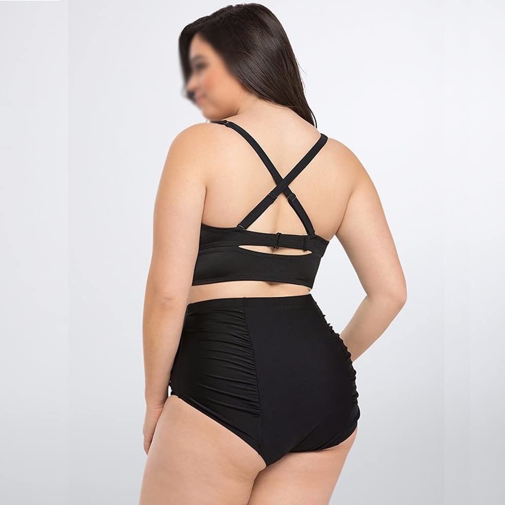 Drukuj Duże stroje kąpielowe Damskie bikini Plus Size Stroje kąpielowe Kostiumy plażowe Zestaw bikini Damski strój kąpielowy (kolor: A, rozmiar: kod XXXXXL) (BL)