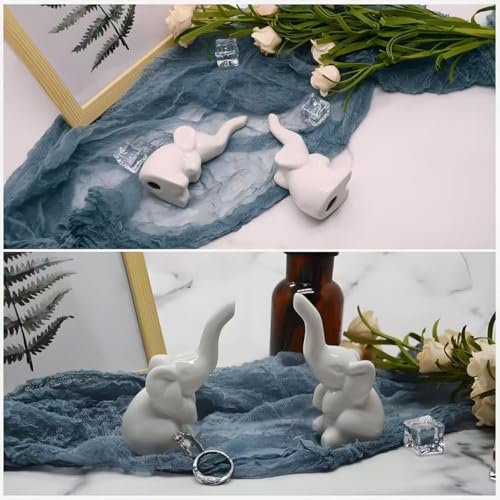 Estatua de Elefante Decorativa de Cerámica Moderna miniatura 7
