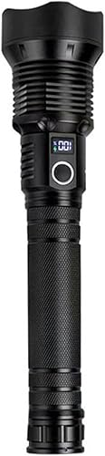 Linterna de flash recargable, 2000 lúmenes, linterna táctica con zoom con 5 modos, linterna portátil impermeable IP46, regalos para el hogar de