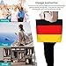 MOganjg Women'S Big Shoulder German Flag Print Shopping Bag Lightweight Large Capacity Grocery Bags