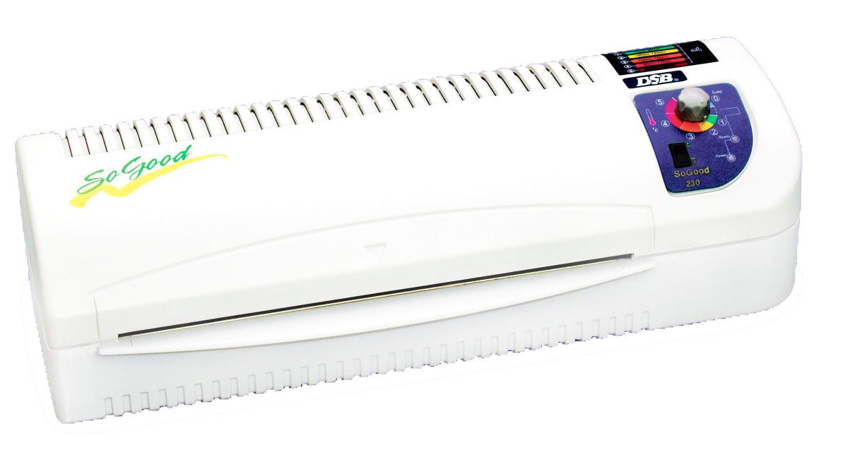 DSB SoGood - 230S 4 Roller A4 Photo and Document Laminator, white, Plastification au choix: chaud / froid
