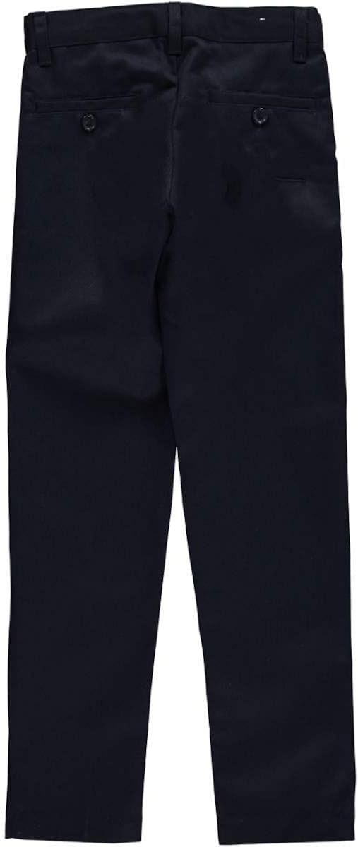Galaxy Boys' Flat Front Slim Fit School Uniform Pants: Clothing