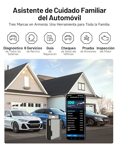 Diagnosis coche multimarca TOPDON Carpal-A OBD2 Bluetooth de alta precisión para iOS y Android 2