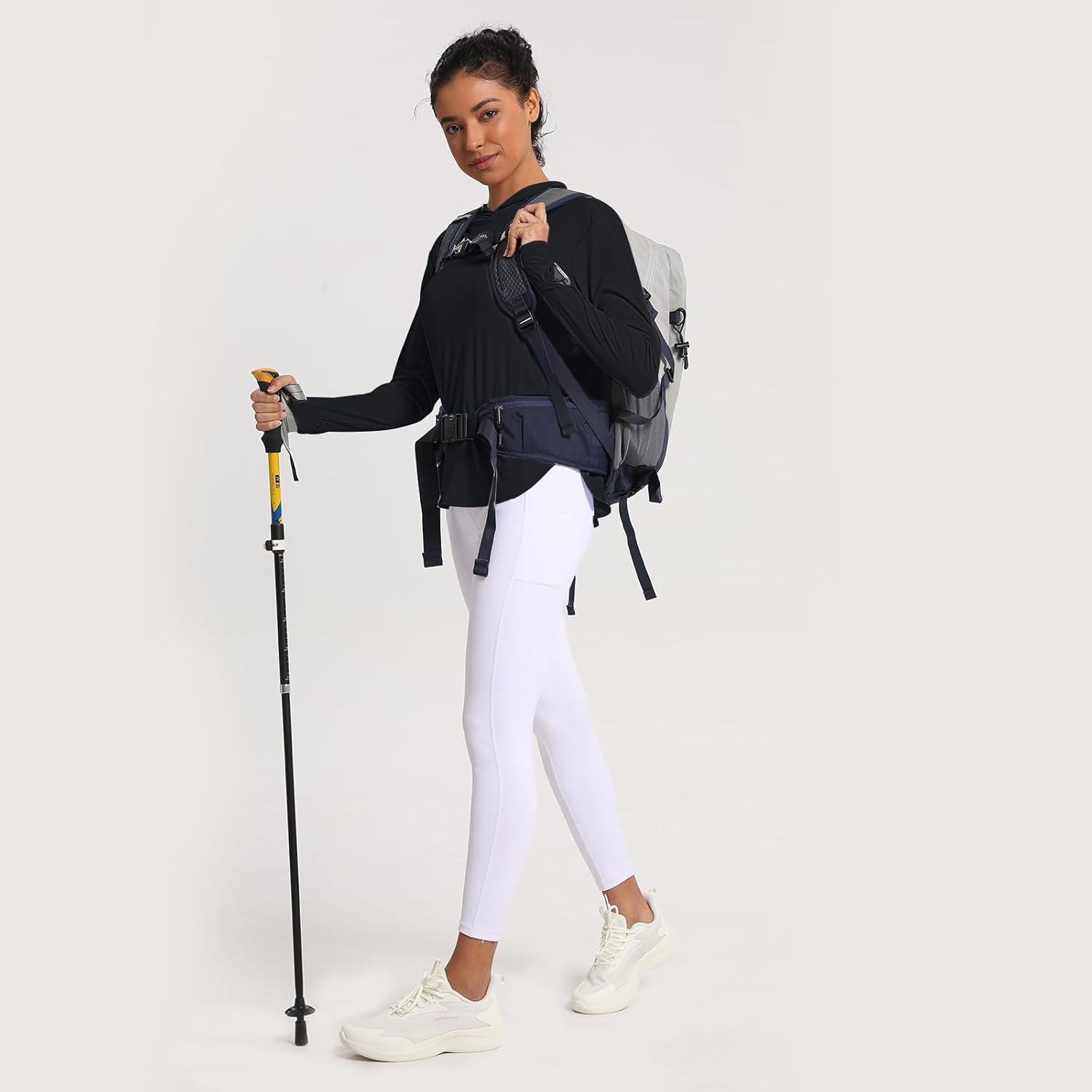 Women's Sun Shirt Hoodie Rash Guard Long Sleeve SPF UV Protection T-Shirts UPF 50+ Hiking Quick Dry Lightweight - Image 2