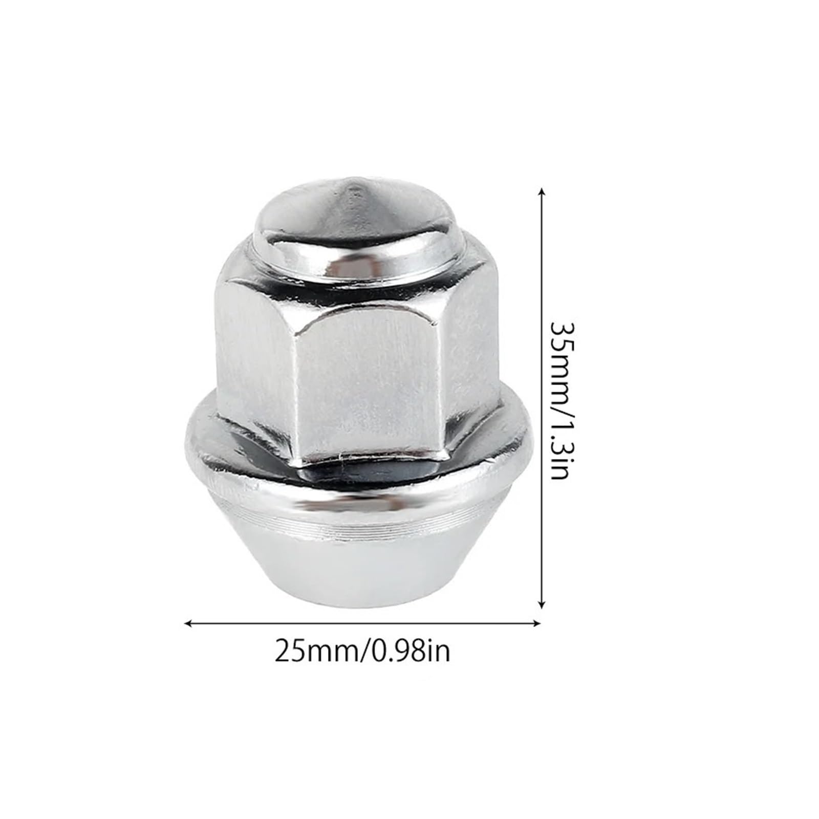 20 sztuk nakrętki do kół do kół M12x1,5 19mm nakrętki sześciokątne do kół 60 stopni Taper nakrętki ze stali węglowej wymiana OEM 1678260