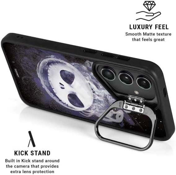 Skinit Kickstand Phone Case Compatible with Galaxy S25 Ultra - Officially Licensed Disney The Nightmare Before Christmas Jack Skellington Face Art Design