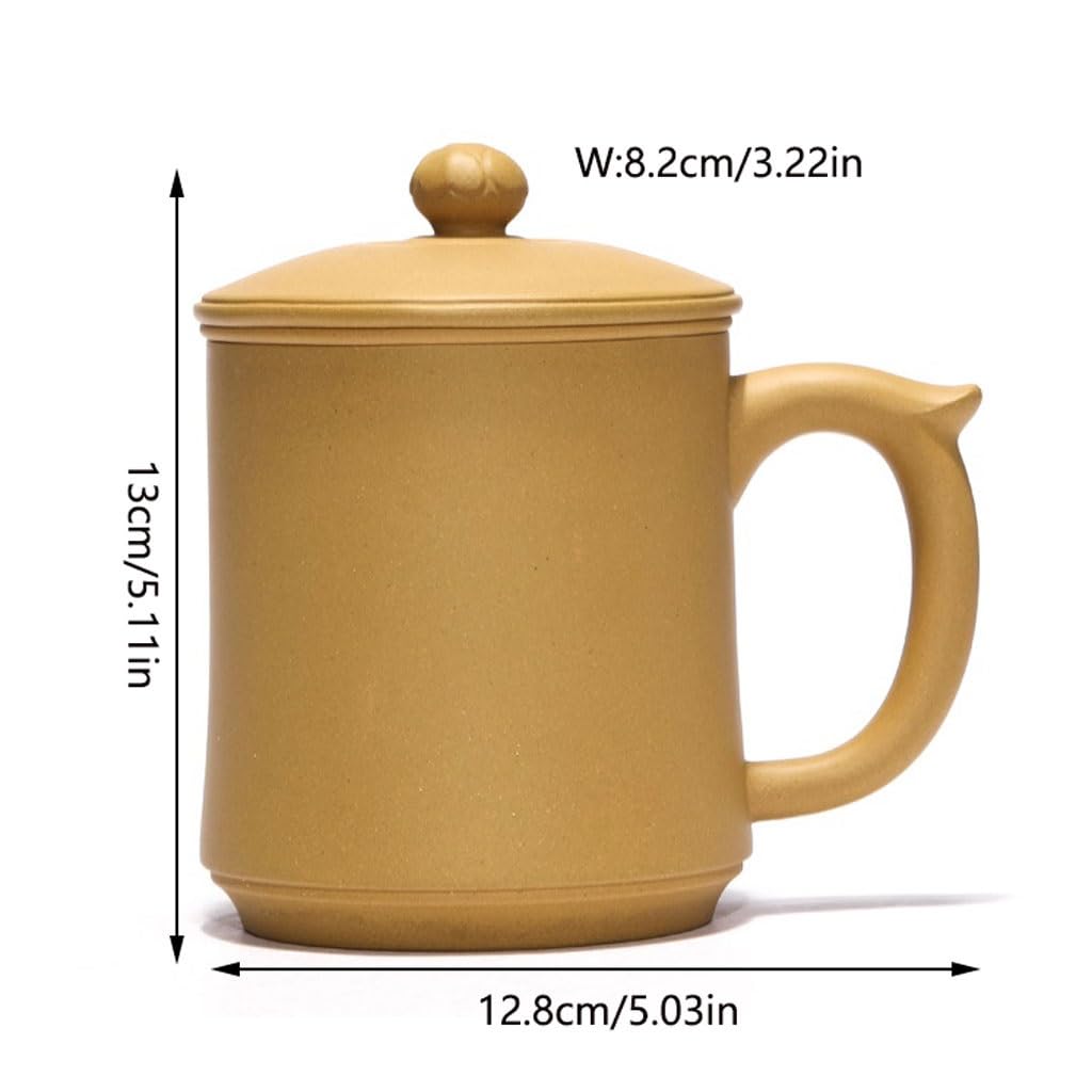 Matcha kubki prosty fioletowy kubek z piaskiem ręcznie wykonany z pokrywką do parzenia herbaty do użytku domowego 460 ml zestaw do herbaty popołudniowej herbaty kubek zaparzacz do herbaty