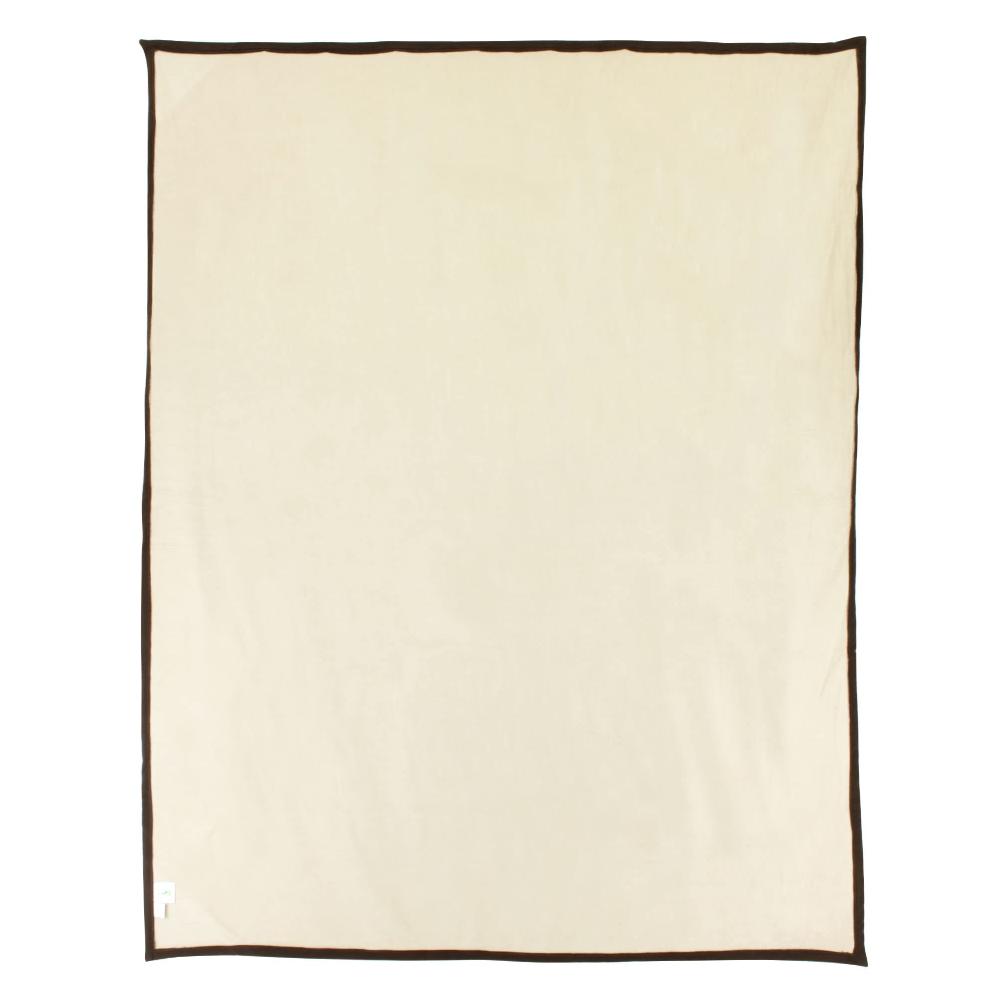 Coperta in pile lusso 180 x 220 cm 100% poliestere 430 g/m2 modello Narvik Marrone