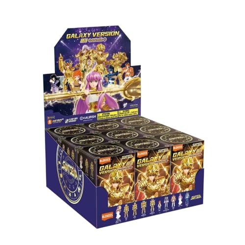 BLOKEES Saint Seiya Galaxy Versión 3 Gold Zodiac GV03 Kit de modelo de caja ciega, caja de 9, a partir de 9 años