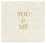 MCS You & Me Linen with Gold Embroidery Photo Album, Ivory