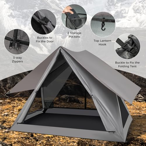 Tienda de campaña pop-up para camping para 2-3 personas miniatura 5