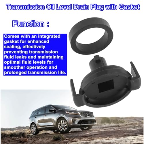 Image of Transmission Oil Level Drain Plug with Gasket for Hyundai Elantra, Tucson, Sonata & Kia Optima, Soul, Sportage, Telluride, Replaces 45285-3B010, 45286-3B010