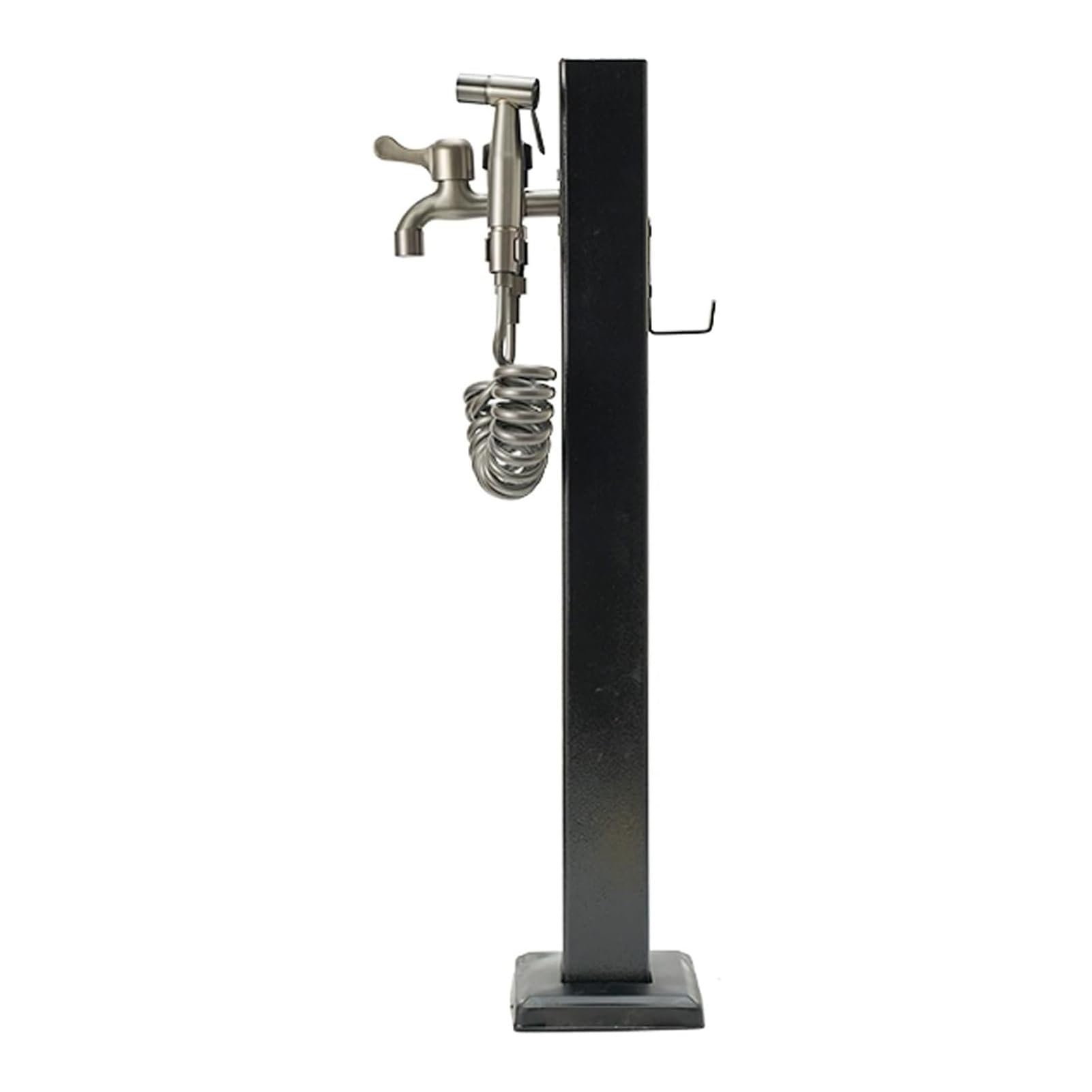 Générique Colonne d'arrosage Verticale antigel pour Jardin extérieur - Distributeur d'eau carré avec Robinet et Pistolet pulvérisateur, borne d'arrosage sur Pied de 66 cm pour Une Irrigation Efficace