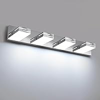 Vista 14 de Lámparas LED modernas para tocador de baño, 3 luces, 5CCT, regulables, luces de tocador negro mate para accesorios de iluminación de baño sobre