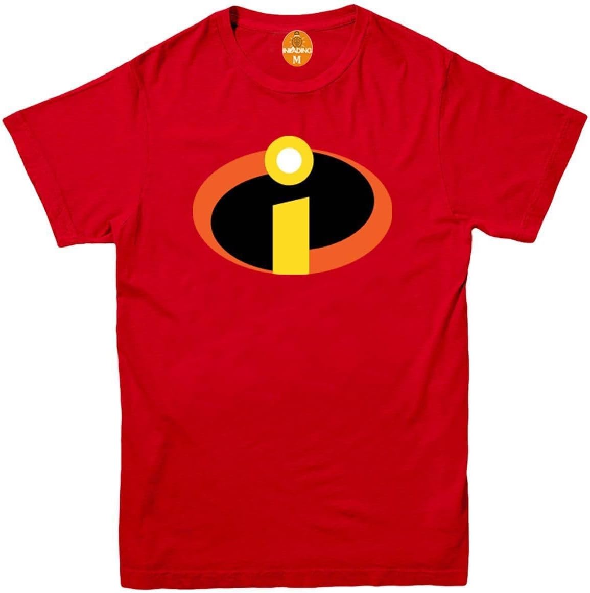 The Incredibles Superhero Movie Symbol Logo T-Shirt: Disney Pixar Funny Joke Birthday Gift for Unisex Kids and Adults (UK, Alpha, XXL, Red)