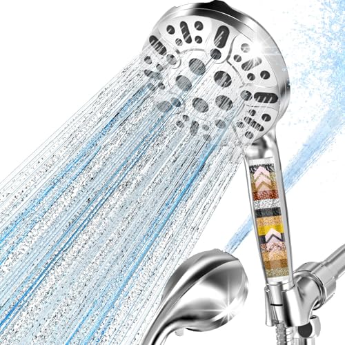 Premium Handheld Filtered Shower Head 9 Settings Power Spray