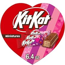 KIT KAT Miniatures Milk Chocolate Wafer, Valentines Candy Gift Box, 6.4 oz