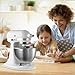 Compatible with Kitchen aid 4.5-5 Qt Bamboo Mixer Slider - Appliance Slider for Tilt Head Kitchen aid Stand Mixer, Kitchen Countertop Storage Mover Sliding Tray for Kitchen aid 4.5-5 Qt White
