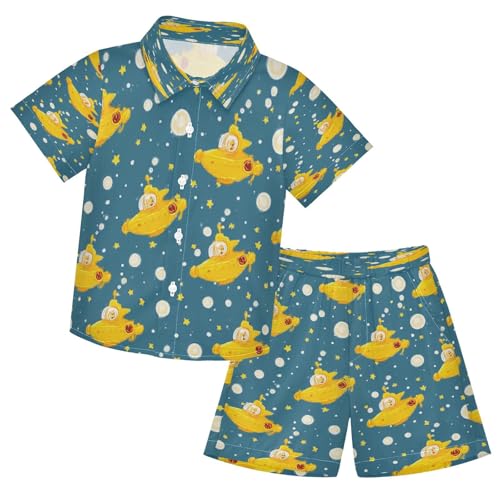 Image of Boccsty Red Strawberry Boy Summer Shorts Sets Hawaiian Toddler Boys T-Shirt & Pants 2 Pcs 3T-10T