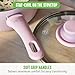 GreenLife 16 Piece Nonstick Cookware Set, Soft Grip Non-Toxic PFAS-Free Ceramic Pots & Pans, Dishwasher & Oven Safe, Frying, Sauce, Saute, Utensils, Glass Lids, Stay-Cool Handles, Wobble Free, Pink