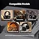 LINSOUL Tripowin Nova Over-Ear-Kopfhörerkabel, 4-adriges Silver Foil/OCC Hybrid Upgrade Kabel, 2M,Dualer 3,5 auf 4,4 mm/3,5 mm/XLR-Stecker, für Musiker & Audiophile (4,4 mm, Schwarz)