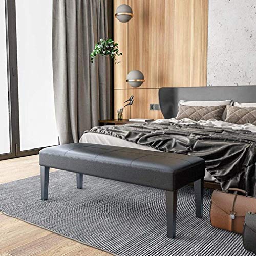 Banco de dormitorio nórdico gzz taburete de cama largo de 120cm 2