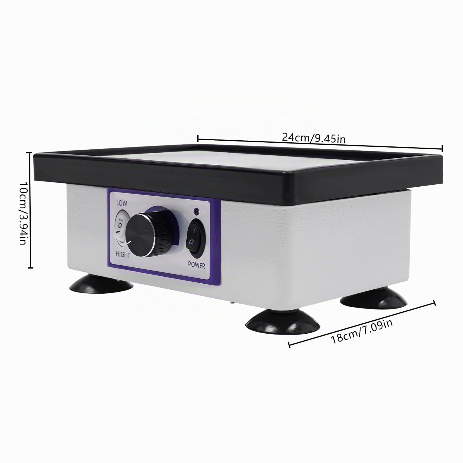 Oscillateur dentaire carré 150 W - Vibromasseur pour plâtre - Équipement de laboratoire - Vibromasseur vibrant - Pour hôpital dentaire, dentiste, clinique