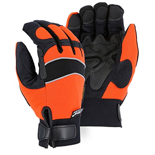Majestic 2145HOH Winter Hawk Heatlok Lined Insulated, Waterproof, Windproof, Armorskin Winter Work Gloves (1 Pair) (2XL)