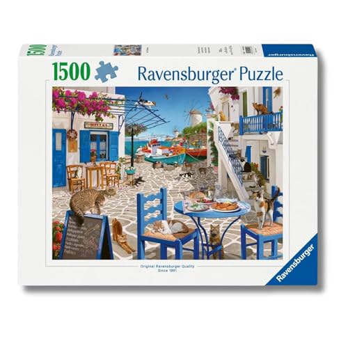 Ravensburger Puzzle 1500 Pezzi Mykonos, Grecia – Puzzle Adulti +14