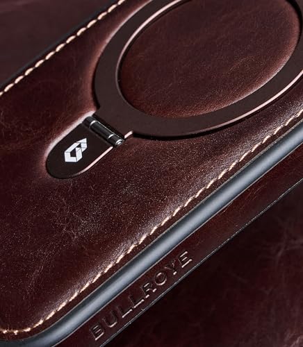 Coque cuir iPhone 17 Pro Max marron rustique pour le bureau - 6