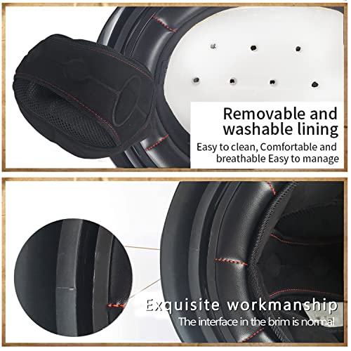 Motorcycle Half Helmet With Retractable Inner Sun Shade Quick Release Buckle Dot Approved Half Face Cycling Helmets For Men Women Adult (Large, Matte Black) #TOP4