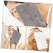 FRCOLOR 10Pcs Reusable Facial Clean Gloves Microfiber Face Scrubber Mitts for Makeup Removal Soft Washable Washing Gloves for Daily Skin Care Routine Grey Colors