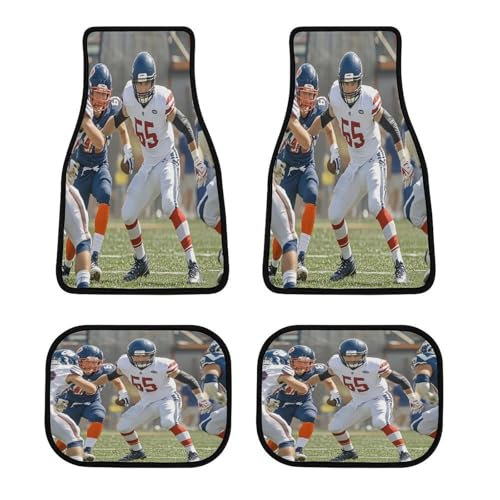 Tapis de sol voiture football américain lot de 4 pour SUV et camions