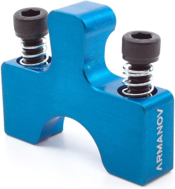 Powder Measure Quick Disconnect Clamp Blue Anodized Tool-Less Fast Swap Compatible with Dillon RL-550 XL-650 XL-750 RL-1050 RL-1100 Super-1050 Reloading Press Replaces Original Die Clamp