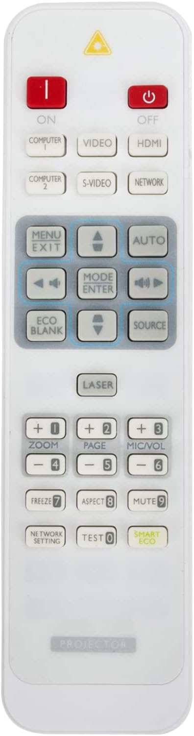 Replacement Remote Control fit for BenQ Projector MW883UST MX720 MX722 MW632ST MX818ST MX819ST TS819ST MX822ST MW820ST MX882UST TW820ST EX7775ST MX766 MX767 MW767 MW721 MS630ST MX631ST SX914