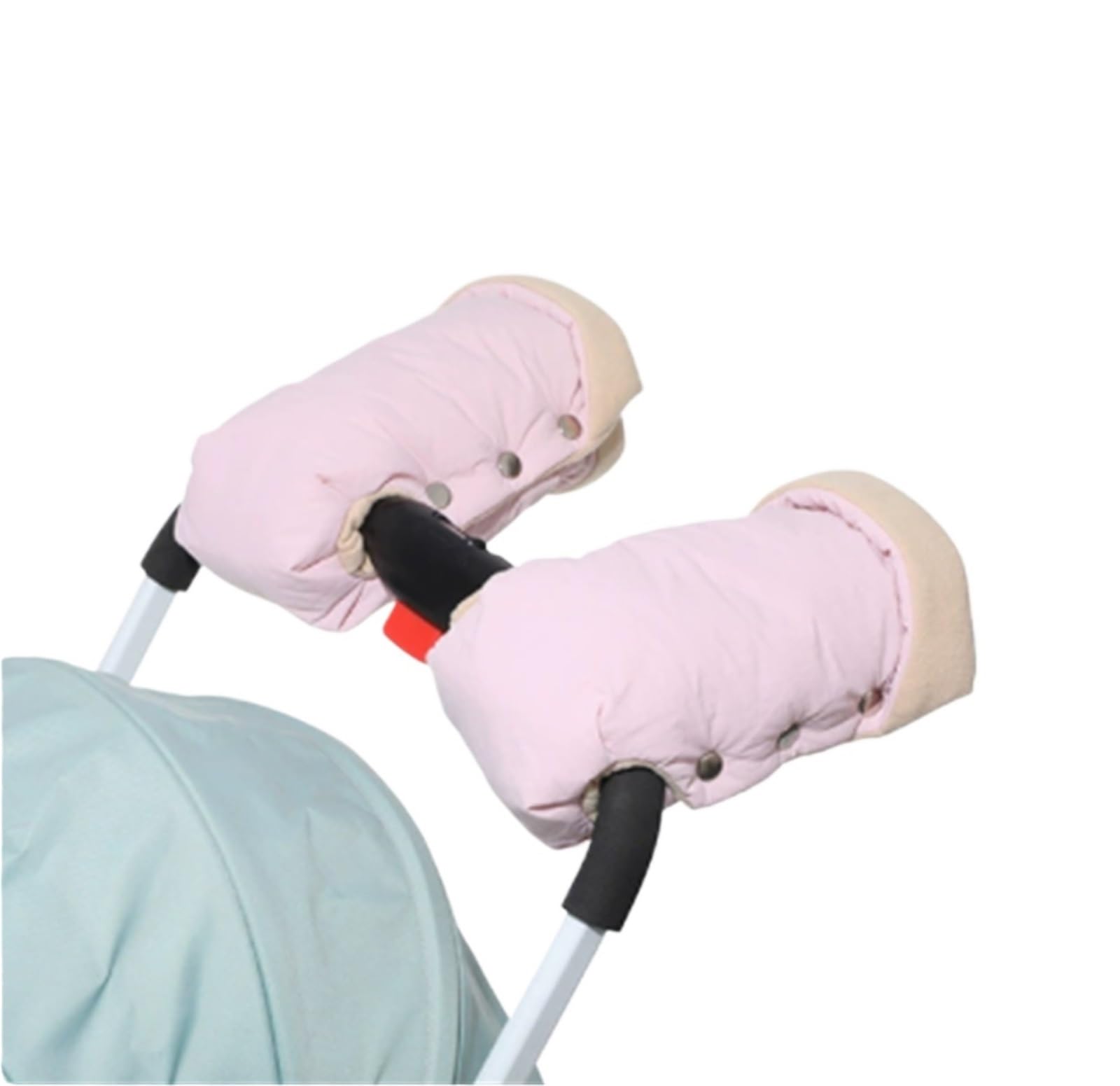 Guanti Passeggino Passeggini Scaldamani Guanti caldi antivento Prevenzione del freddo Comode muffole(Pink)